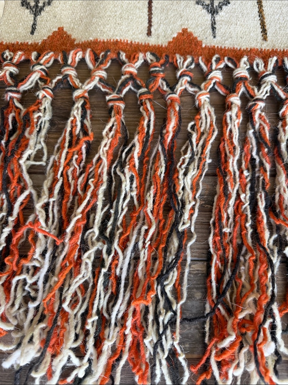 Vintage Eva Nemeth Art Tapestry | Mid-Century 1970s Handwoven Wool Wall Hanging - Picture 4 of 8
